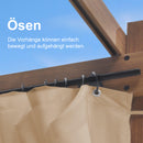 PURPLE LEAF Retractable Outdoor Curtains für Pergola, Pavillon und mehr: Genießen Sie Ihren Außenbereich in Komfort