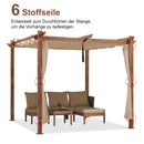 PURPLE LEAF Retractable Outdoor Curtains für Pergola, Pavillon und mehr: Genießen Sie Ihren Außenbereich in Komfort