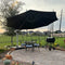 PURPLE LEAF Garten Runder Regenschirm Durchmesser 300cm Grau