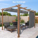 PURPLE LEAF Retractable Outdoor Curtains für Pergola, Pavillon und mehr: Genießen Sie Ihren Außenbereich in Komfort