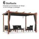 PURPLE LEAF Retractable Outdoor Curtains für Pergola, Pavillon und mehr: Genießen Sie Ihren Außenbereich in Komfort