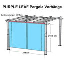 PURPLE LEAF Retractable Outdoor Curtains für Pergola, Pavillon und mehr: Genießen Sie Ihren Außenbereich in Komfort
