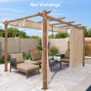 PURPLE LEAF Retractable Outdoor Curtains für Pergola, Pavillon und mehr: Genießen Sie Ihren Außenbereich in Komfort