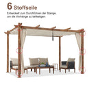 PURPLE LEAF Retractable Outdoor Curtains für Pergola, Pavillon und mehr: Genießen Sie Ihren Außenbereich in Komfort
