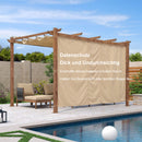 PURPLE LEAF Retractable Outdoor Curtains für Pergola, Pavillon und mehr: Genießen Sie Ihren Außenbereich in Komfort