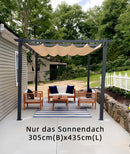 PURPLE LEAF Ausziehbare Pergola Sonnenschutzabdeckung â StrapazierfĂ€higer Stoff-Ersatzbezug fĂŒr Terrassen und Veranden