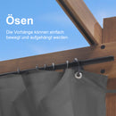 PURPLE LEAF Retractable Outdoor Curtains für Pergola, Pavillon und mehr: Genießen Sie Ihren Außenbereich in Komfort