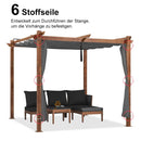 PURPLE LEAF Retractable Outdoor Curtains für Pergola, Pavillon und mehr: Genießen Sie Ihren Außenbereich in Komfort