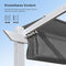 PURPLE LEAF Outdoor Retractable Pergola mit Doppelsonnenschutz-Überdachung Weiß Heavy-Duty Aluminium-Pergola Patio Moderne Pergola für Garten Deck Hinterhof