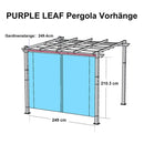 PURPLE LEAF Retractable Outdoor Curtains für Pergola, Pavillon und mehr: Genießen Sie Ihren Außenbereich in Komfort