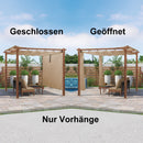 PURPLE LEAF Retractable Outdoor Curtains für Pergola, Pavillon und mehr: Genießen Sie Ihren Außenbereich in Komfort