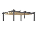 PURPLE LEAF Ausziehbare Pergola Sonnenschutzabdeckung â StrapazierfĂ€higer Stoff-Ersatzbezug fĂŒr Terrassen und Veranden