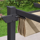 PURPLE LEAF Ausziehbare Pergola Sonnenschutzabdeckung â StrapazierfĂ€higer Stoff-Ersatzbezug fĂŒr Terrassen und Veranden