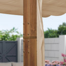 PURPLE LEAF Retractable Outdoor Curtains für Pergola, Pavillon und mehr: Genießen Sie Ihren Außenbereich in Komfort
