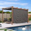 PURPLE LEAF Retractable Outdoor Curtains für Pergola, Pavillon und mehr: Genießen Sie Ihren Außenbereich in Komfort