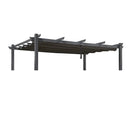 PURPLE LEAF Ausziehbare Pergola Sonnenschutzabdeckung â StrapazierfĂ€higer Stoff-Ersatzbezug fĂŒr Terrassen und Veranden