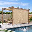 PURPLE LEAF Retractable Outdoor Curtains für Pergola, Pavillon und mehr: Genießen Sie Ihren Außenbereich in Komfort
