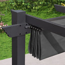 PURPLE LEAF Ausziehbare Pergola Sonnenschutzabdeckung â StrapazierfĂ€higer Stoff-Ersatzbezug fĂŒr Terrassen und Veranden