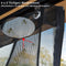 PURPLE LEAF Holzoptik Pavillon Hardtop 3.65×4.85M Wasserdichter Gartenpavillon mit Aluminium-Stahldach