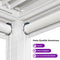 PURPLE LEAF Rollos für Lamellen Pergola Wärmedämmung UV-Schutz Sonnenschutz Waterproof-Gewebe  Sichtschutz pflegeleicht für Terrasse Seitenrollo
