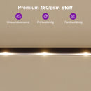 PURPLE LEAF Doppelseitiger Sonnenschirm mit LED-Beleuchtung – inklusive Sockel für den Außenbereich