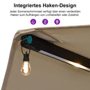 PURPLE LEAF Doppelseitiger Sonnenschirm mit LED-Beleuchtung – inklusive Sockel für den Außenbereich