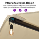 PURPLE LEAF Doppelseitiger, rechteckiger Marktschirm mit Standfuß für Terrasse & Garten