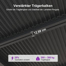 PURPLE LEAF Lamellen Pergola Outdoor Aluminium Pergola Freistehend Pergola mit Lamellendach Einstellbar Hardtop Pavillon,mit Geeignet für Garten Terrasse Hinterhof,Grau