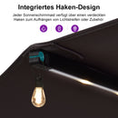 PURPLE LEAF Doppelseitiger Sonnenschirm mit LED-Beleuchtung – inklusive Sockel für den Außenbereich