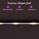 PURPLE LEAF Doppelseitiger Sonnenschirm mit LED-Beleuchtung – inklusive Sockel für den Außenbereich