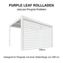 PURPLE LEAF Rollos für Lamellen Pergola Wärmedämmung UV-Schutz Sonnenschutz Waterproof-Gewebe  Sichtschutz pflegeleicht für Terrasse Seitenrollo
