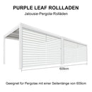 PURPLE LEAF Rollos für Lamellen Pergola Wärmedämmung UV-Schutz Sonnenschutz Waterproof-Gewebe  Sichtschutz pflegeleicht für Terrasse Seitenrollo