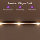 PURPLE LEAF Doppelseitiger Sonnenschirm mit LED-Beleuchtung – inklusive Sockel für den Außenbereich