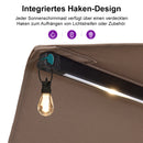 PURPLE LEAF Doppelseitiger Sonnenschirm mit LED-Beleuchtung – inklusive Sockel für den Außenbereich