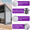 PURPLE LEAF Rollos für Lamellen Pergola Wärmedämmung UV-Schutz Sonnenschutz Waterproof-Gewebe  Sichtschutz pflegeleicht für Terrasse Seitenrollo
