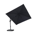 PURPLE LEAF Wirtschaftlicher Terrassen-Sonnenschirm mit drehbarem Rechteck und quadratischem Outdoor-Sonnenschirm