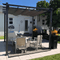 PURPLE LEAF Pergola Metall Garten Pavillon Pergola Wasserdicht Stabil Winterfest, Gartenpavillon Mit Sonnenschutz Überdachung