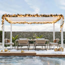 PURPLE LEAF Lamellen Pergola lamellendach Moderne weiße Pergola mit verstellbarem Dach für Terrasse Hinterhof Garten