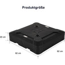 PURPLE LEAF klassisches Sonnenschirm Set – Ampelschirm mit Ständer und integrierter LED-Beleuchtung, 360° drehbar, mit Kurbel