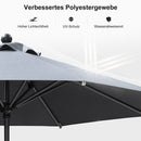 PURPLE LEAF Aluminium Marktschirm für Terrasse, Garten & Gewerbe – Stabiler Outdoor-Sonnenschirm