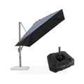 PURPLE LEAF UV-beständiger Sonnenschirm mit Schirmständer für Garten und Terrasse