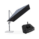 PURPLE LEAF UV-beständiger Sonnenschirm mit Schirmständer für Garten und Terrasse
