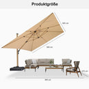 PURPLE LEAF Holzmaserung Ausleger-Sonnenschirm Aluminium Outdoor-Sonnenschirme