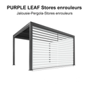 PURPLE LEAF Rollos für Lamellen Pergola Wärmedämmung UV-Schutz Sonnenschutz Waterproof-Gewebe  Sichtschutz pflegeleicht für Terrasse Seitenrollo