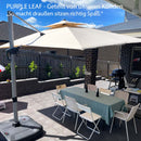 PURPLE LEAF rechteckiger Sonnenschirm mit Schirmständer ideal für Garten & Terrasse mit UV-Schutz
