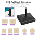 Häufiger Kauf: PURPLE LEAF Mittelmast-Sonnenschirmständer in Schwarz