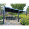 PURPLE LEAF Lamellen Pergola Outdoor Aluminium Pergola mit Verstellbarem Lamellendach für Terrasse und Garten Grau