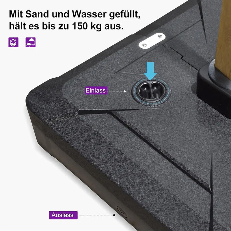 Häufig gewählt: PURPLE LEAF Sonnenschirmständer