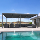 PURPLE LEAF Lamellen Pergola Outdoor Aluminium Pergola Terrassenüberdachung Freistehend Pergola mit Lamellendach Einstellbar Hardtop Pavillon Geeignet für Garten Anthrazit