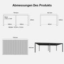 PURPLE LEAF Lamellen Pergola Outdoor Aluminium Pergola Terrassenüberdachung Freistehend Pergola mit Lamellendach Einstellbar Hardtop Pavillon Geeignet für Garten Anthrazit